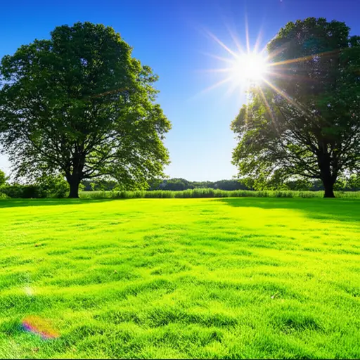 明媚的阳光让天气温暖起来。