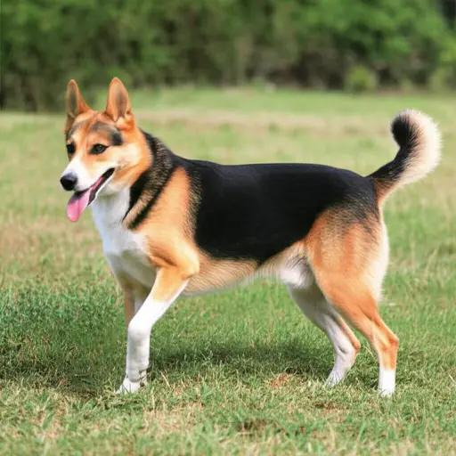 那只狗很大，但他很友好。