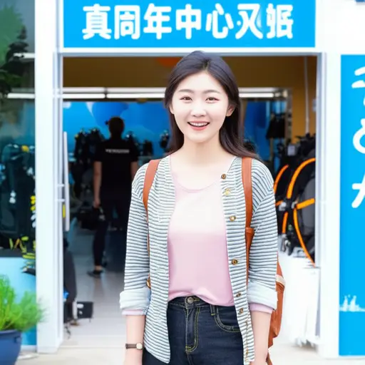 她计划学习如何与专业教练一起潜水。