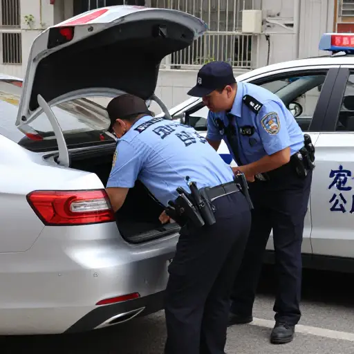 便衣警察相当粗暴地搜查了我们的车，寻找毒品。