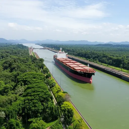 巴拿马运河是国际航运的重要路线。