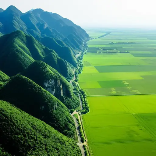 威尔士西部多山，但东部平坦。