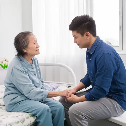 我的祖母健康状况很差，所以我经常去看她。