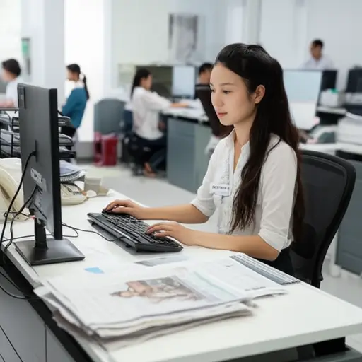 她是一家全国性报纸的记者。