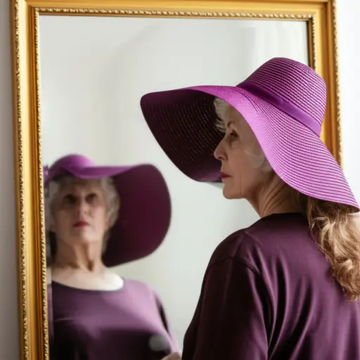 我戴这顶帽子看起来像个疯老婆子吗？