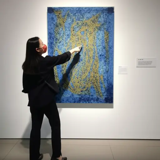 她说这幅画是毕加索的，但它没有签名。