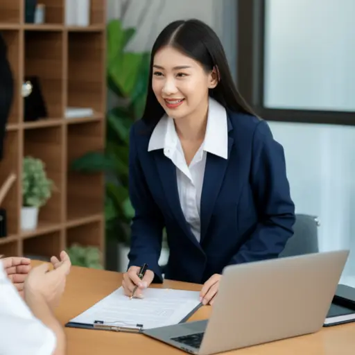 之后她感谢了我，并告诉我她是一名律师。