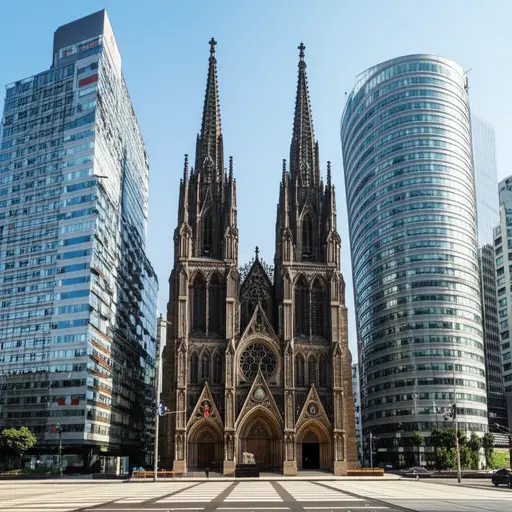 我们城市里的大教堂非常古老。