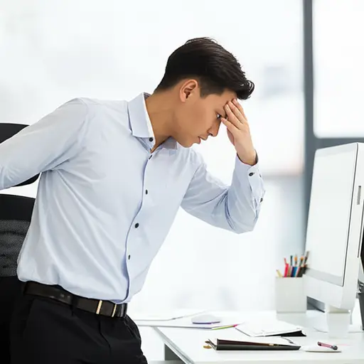 从椅子上站起来太快，让我瞬间感到一阵头晕。