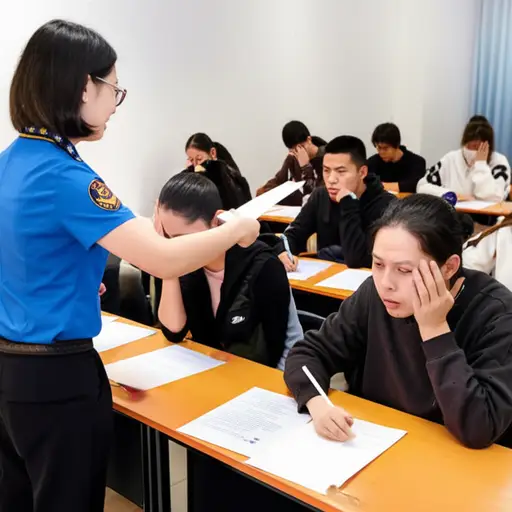 任何被抓到作弊的人将立即被取消考试资格。