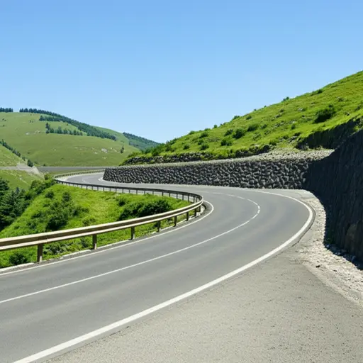 路上有一个急转弯。