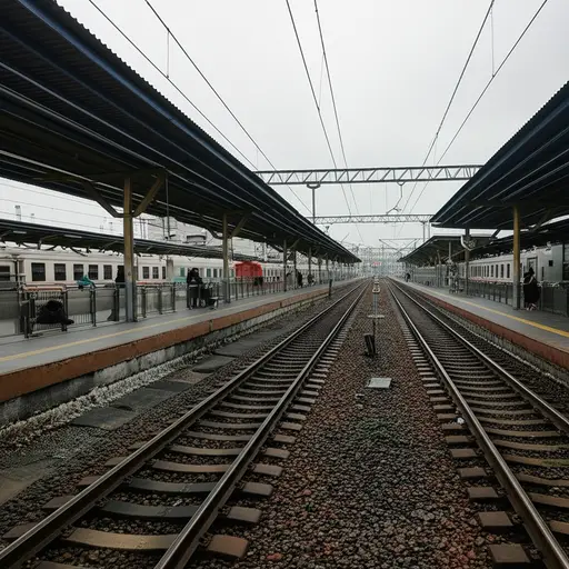 火车抵达了火车站。