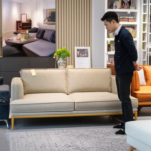 我决定买一个全新的沙发。