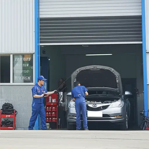 我把它送到修理厂维修。