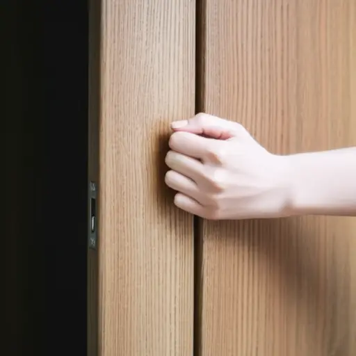 我使劲推了一下门，但它还是打不开。