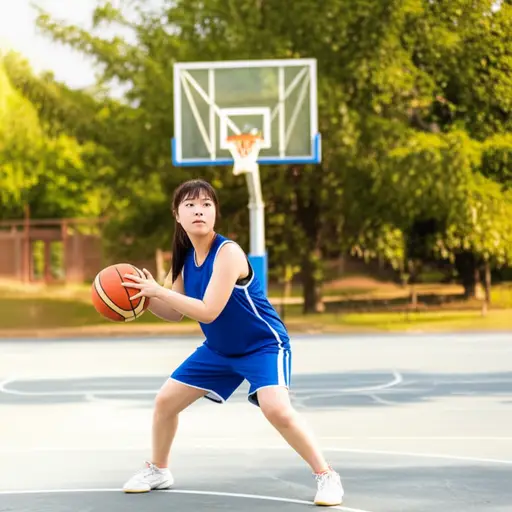 她篮球打得真的很好。