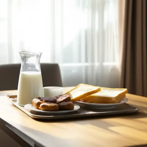 我上学前总是吃早餐。