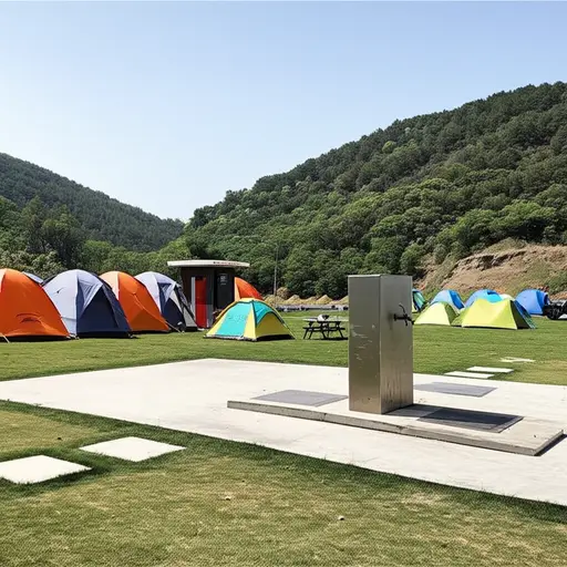 这个露营地有供水和简易厕所。