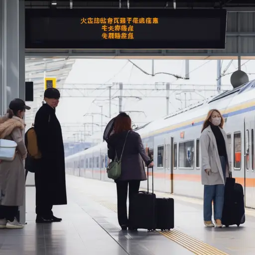 火车晚点了，我们比计划晚到了。