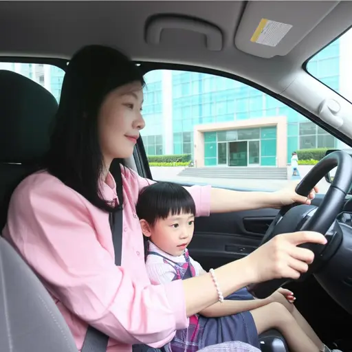 我妈妈每天开车送我去学校。