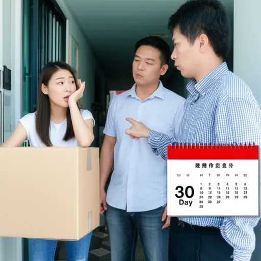 她的房东要求她在一个月内搬出去。