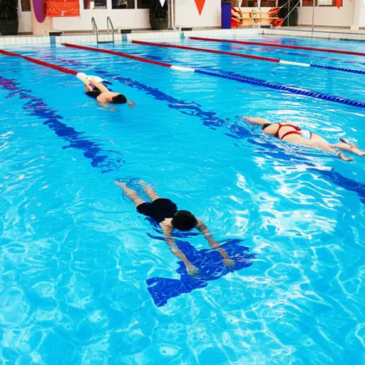 我们在游泳池里练习了一些训练潜水。