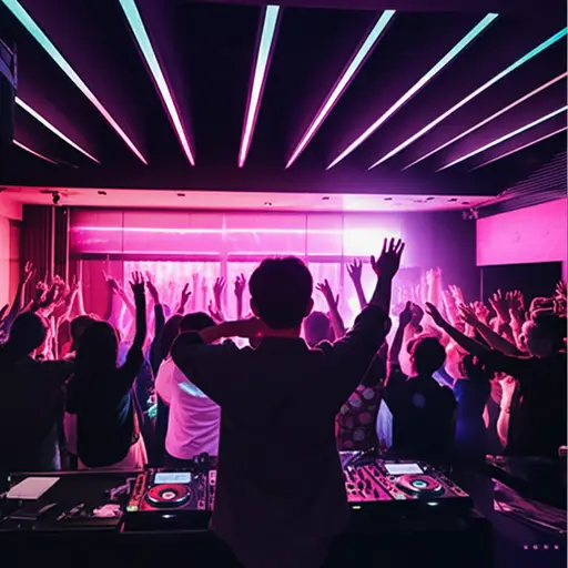 午夜后，它变成了一个可以随着音乐跳舞的俱乐部。