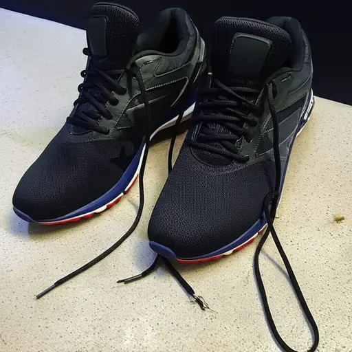 我的鞋带松了。