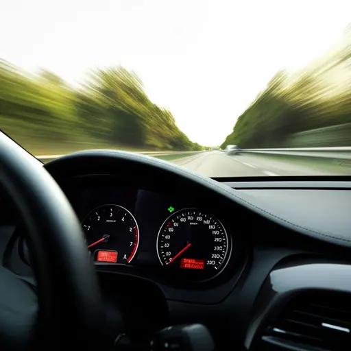 汽车以每小时70英里的速度行驶。