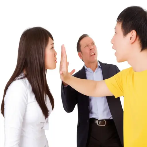 夹在两个争吵的朋友中间让你处于尴尬的处境。