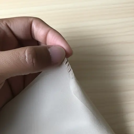 你得小心点，因为这种布料很容易撕破。