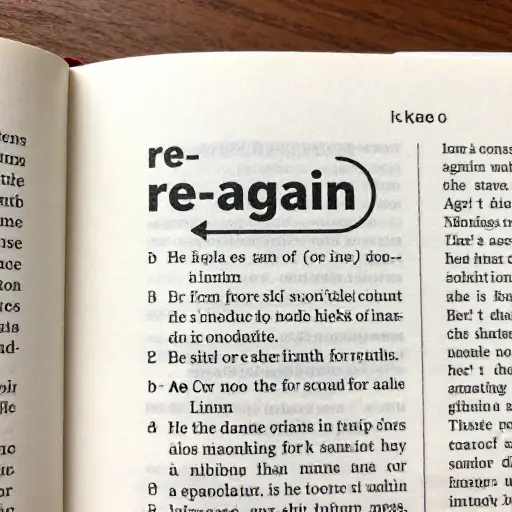 'Re-'是一个常见的前缀，意为'再次'。