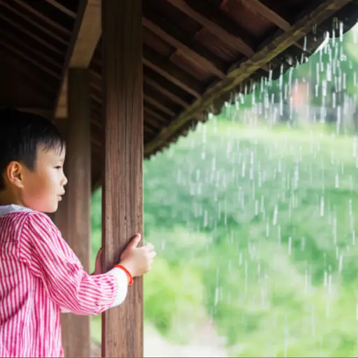 我们玩到雨停吧。