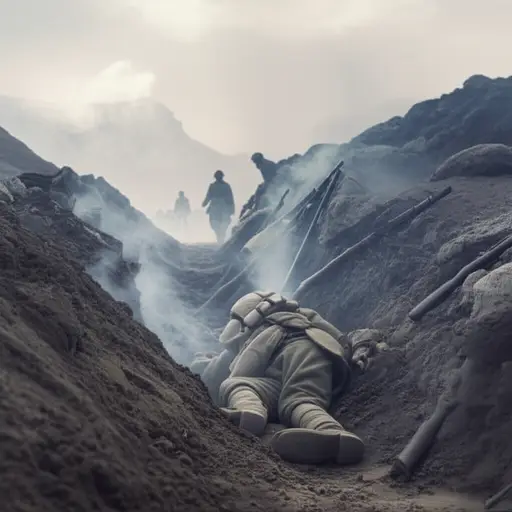 他在世界大战中失去了生命。