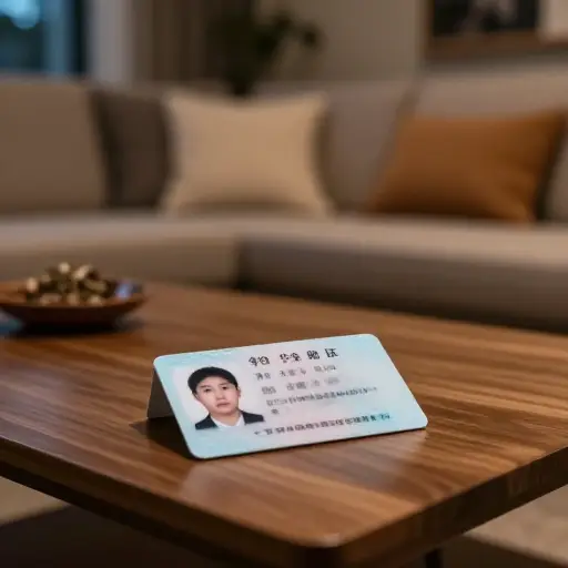 昨晚我把身份证落在你家了。