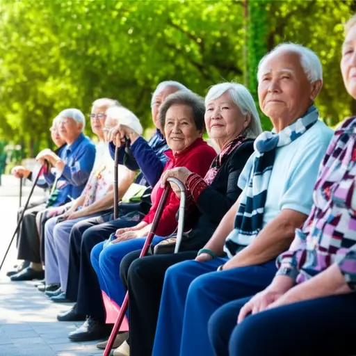 许多居民都八十多岁了。