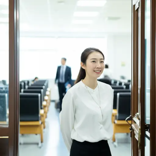 她是最早到达的人之一。