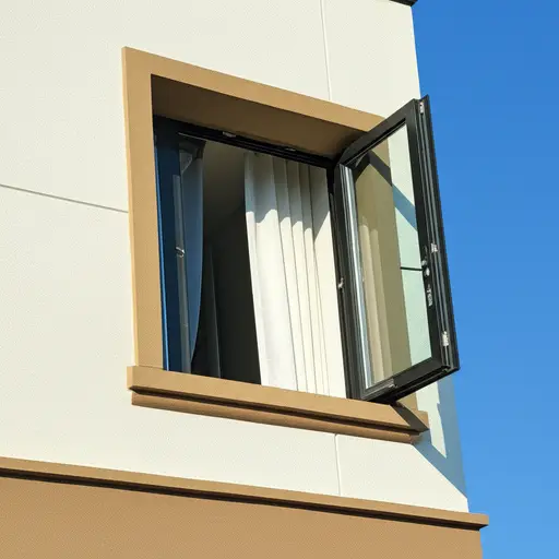 楼上的窗户被留开着。