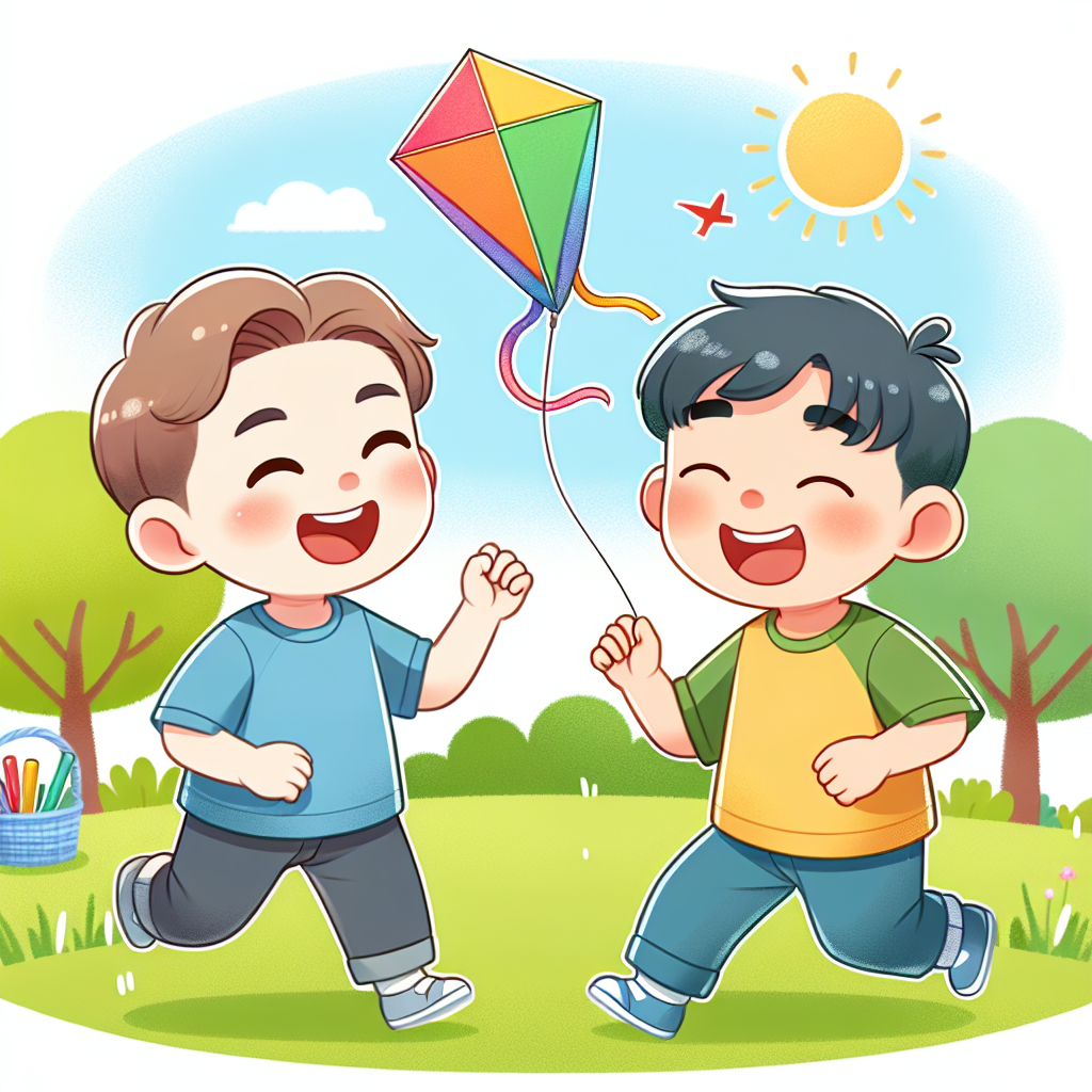 我和我的哥哥/弟弟一起玩耍