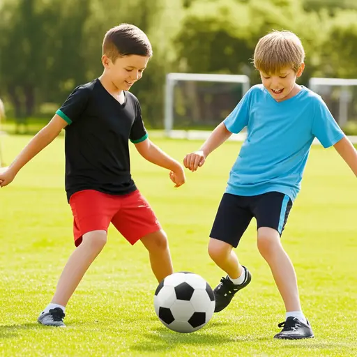 我哥哥和我都喜欢踢足球。