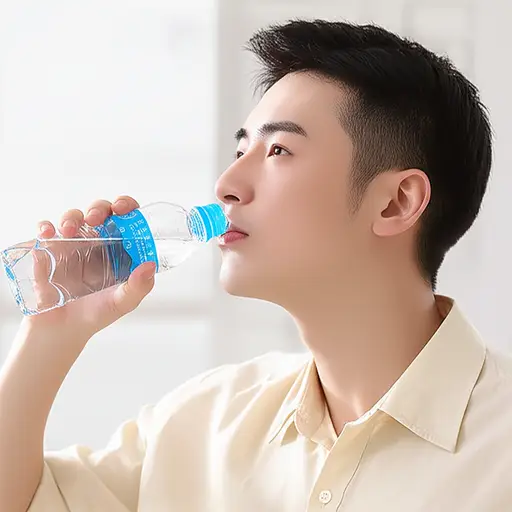 我通常喝矿泉水，因为它很健康。