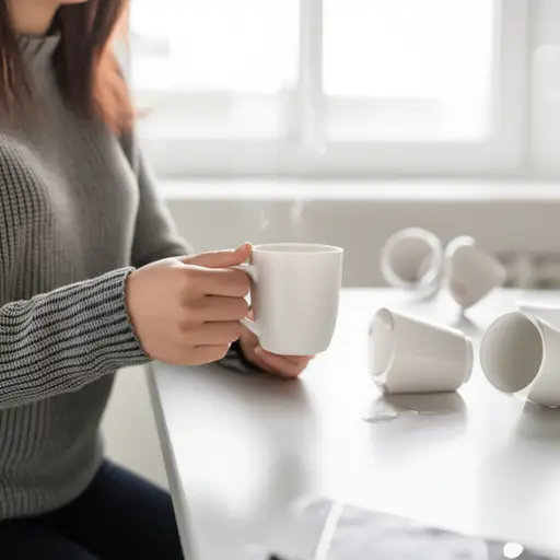 我喝很多咖啡来保持清醒。