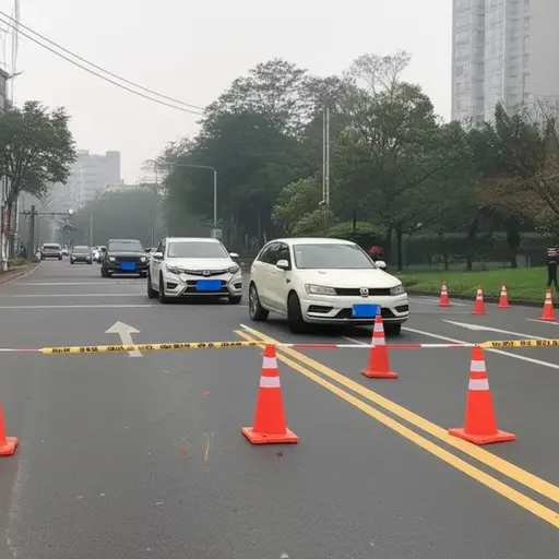 道路因事故关闭；因此，我们不得不绕道。