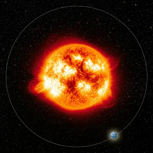 地球绕着太阳转。