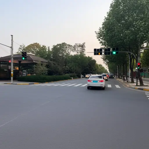 在红绿灯处右转。