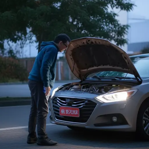 今天早上车子发动不了。