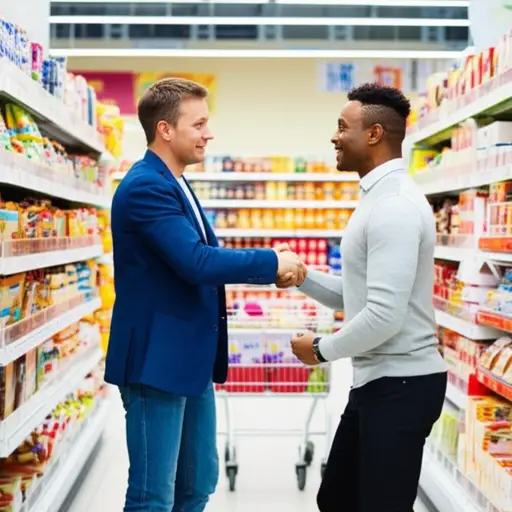 我昨天在超市遇到了一位老朋友。