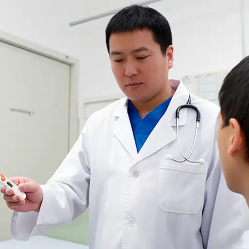 医生用体温计测量了我的体温。