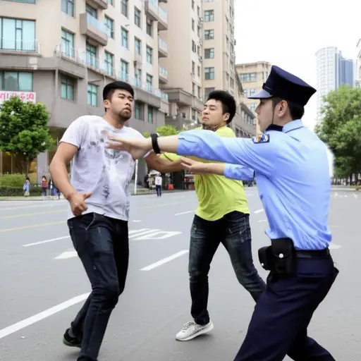 警察赶到制止了打斗。