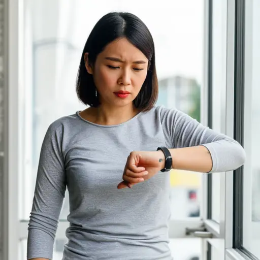 如果我们迟到，我母亲总是有点焦虑。